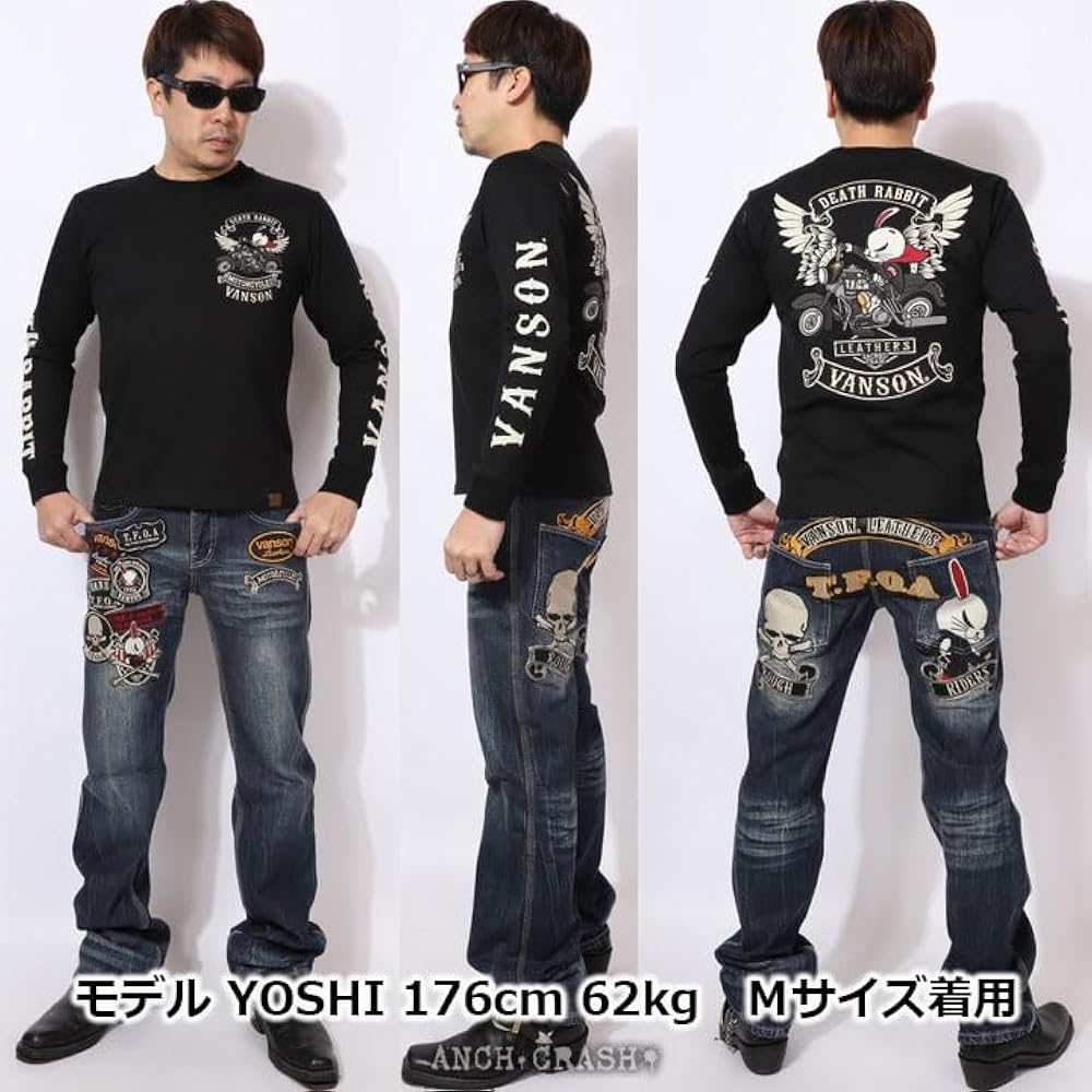 新品CROWSクローズWORSTワースト ✖デスラビット　ロンT XLサイズ CROWS クローズワースト KKK デスラビット刺繍 長袖Tシャツ ロン